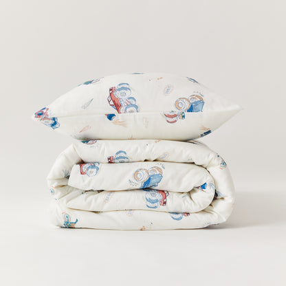 Vehicles Organic Cotton Duvet Cover & Pillowcase