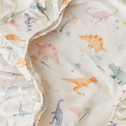 Dino Organic Cotton Fitted Sheet