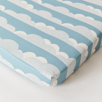 Rolling Cloud Organic Cotton Fitted Sheet