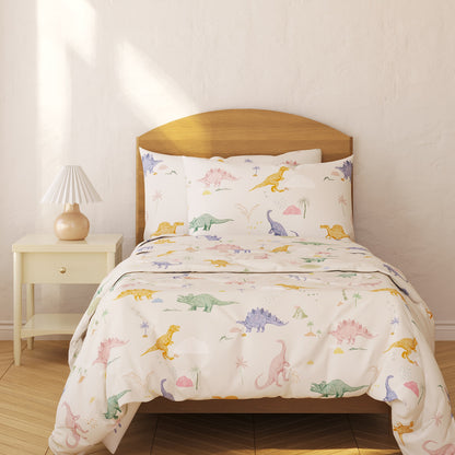 Dino Organic Cotton Duvet Cover & Pillowcase