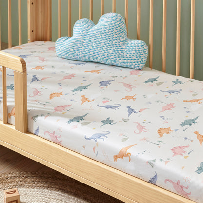 Dino Organic Cotton Fitted Sheet