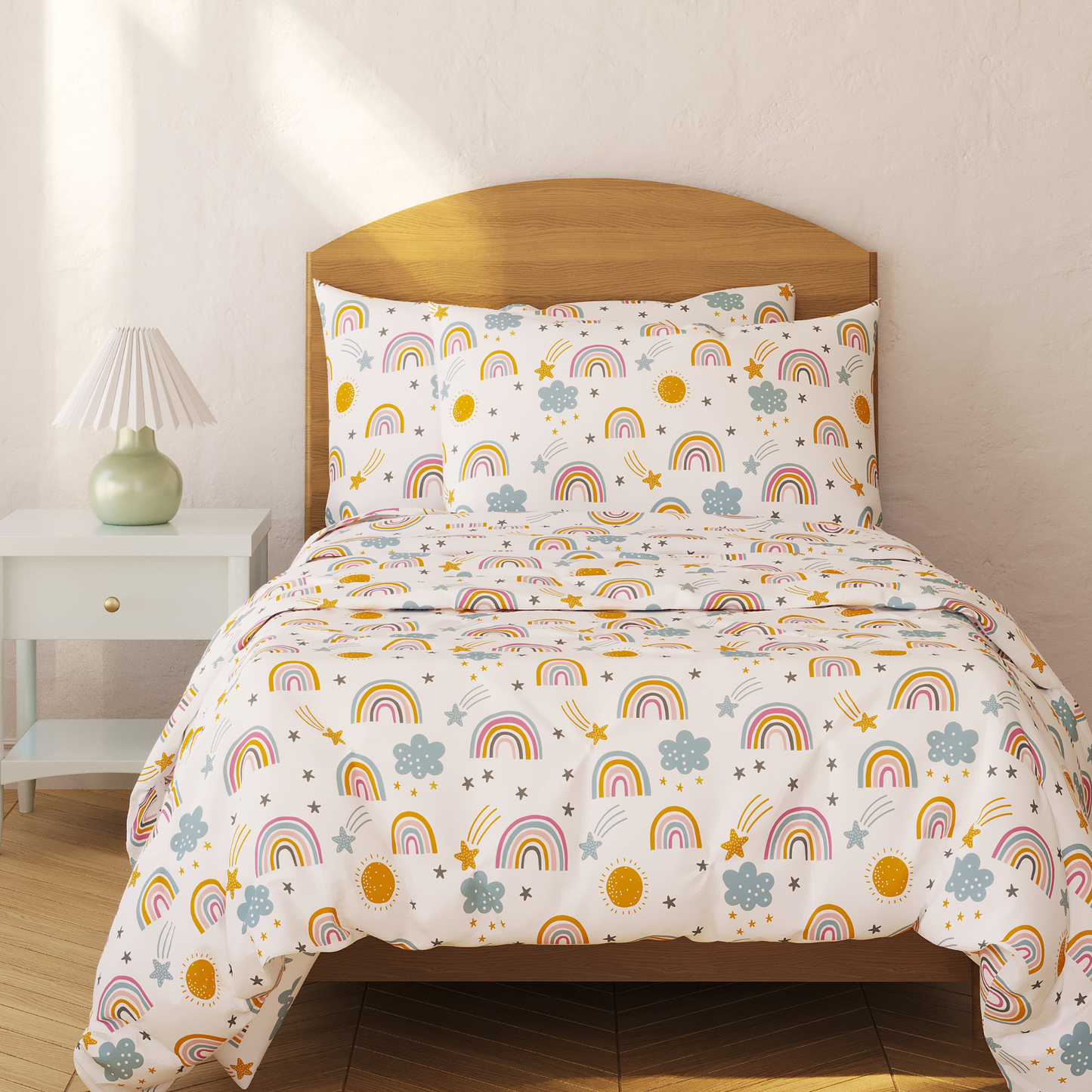 Rainbow Organic Cotton Duvet Cover & Pillowcase